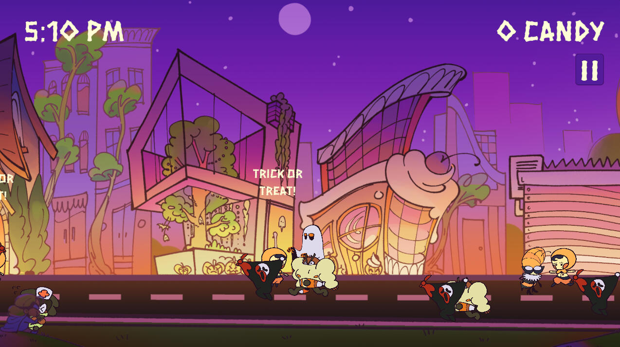 A cute Halloween-themed side scroller game with visual novel elements that was made within a week. I coded the player FSM and game audio. This was made on Unity.